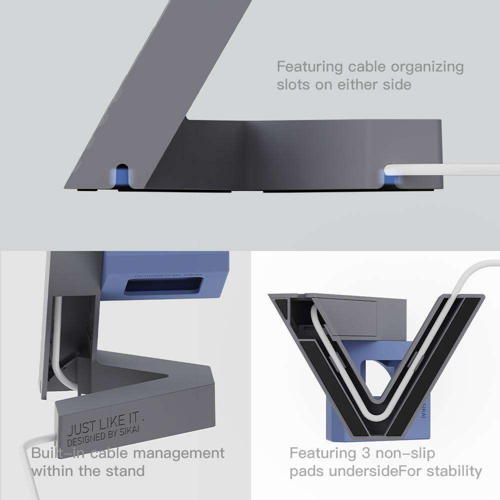 Modern Geometric Apple Watch Charging Stand – Compatible with Series 10/9/8/7/6/5/4/3 & Ultra 1 Dock