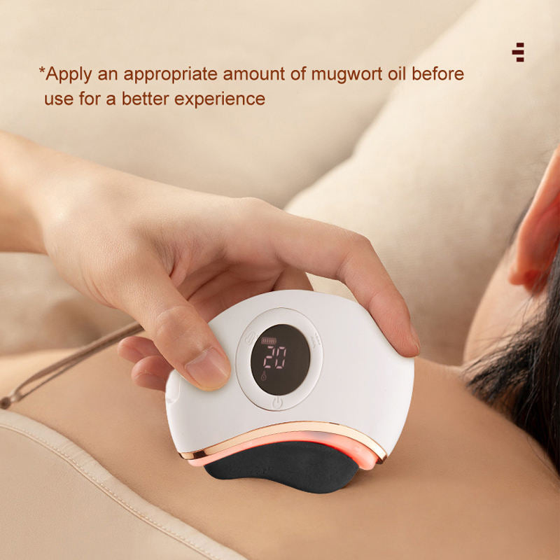 Electric Heated Gua Sha Massager – Facial & Body Vibration Tool for Anti-Aging & Skin Tightening Pro