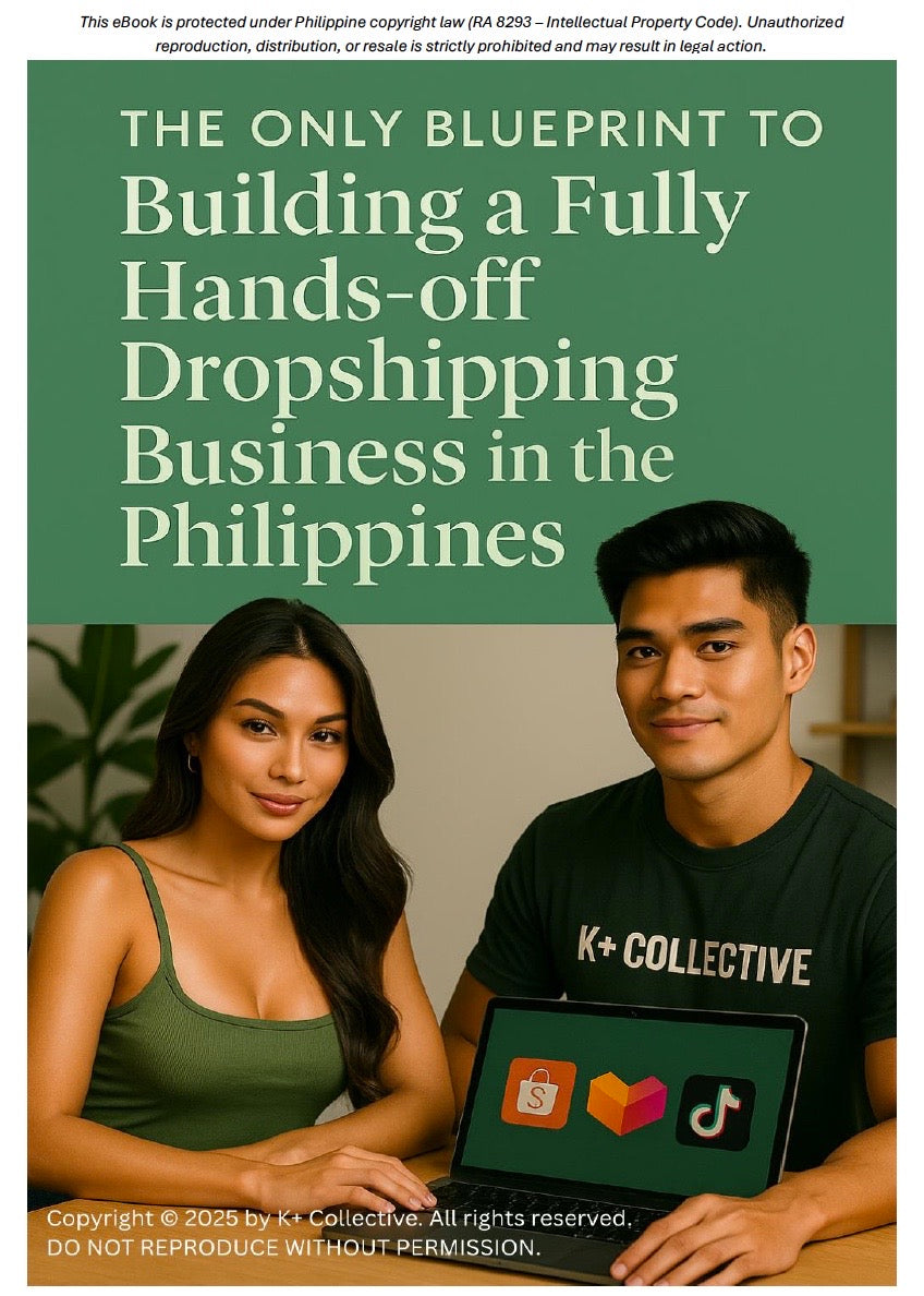 2025 Beginner's Guide to a Dropshipping Business in the Philippines: Start Drop Shipping on Shopee, Lazada, and TikTok with No Inventory