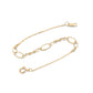 Real Solid Gold Bracelet 9K 10K 14K 18K for Women – Adjustable 16cm/17cm/18cm Fit – Daily Wear Chain