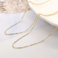 18K AU750 Solid Gold Cable Chain Necklace Unisex 18inches (45cm) - Round-Link Fine Chain 1.0mm/1.3mm