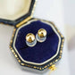 18K AU750 Real Solid Gold Ball Stud Earrings – Unisex Classic Round Minimalist 3mm 4mm 5mm 6mm Pairs
